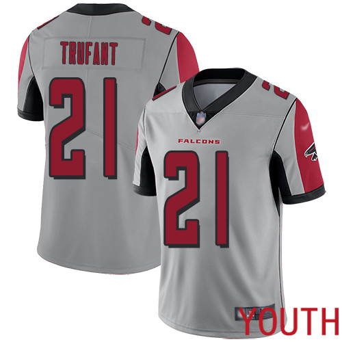 Atlanta Falcons Limited Silver Youth Desmond Trufant Jersey NFL Football 21 Inverted Legend